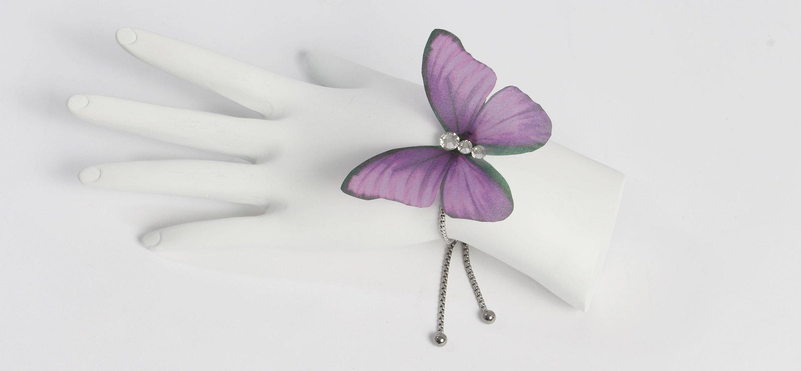 Silk Butterflies Adjustable Bracelets