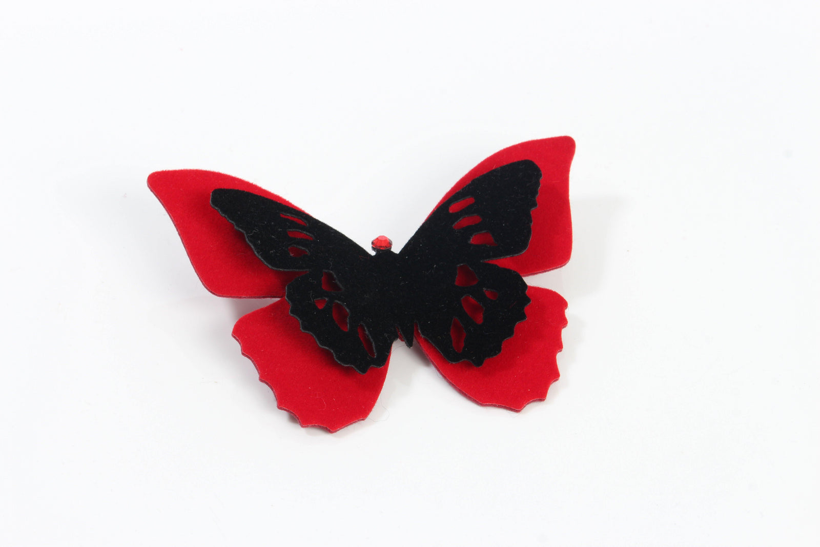 2 Color Velvet Butterfly Pins
