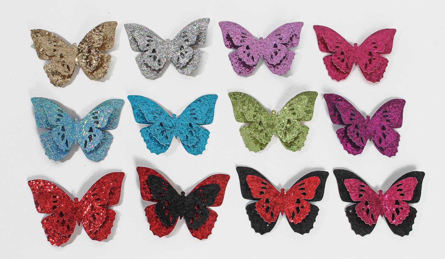 Sequin Butterfly Pins