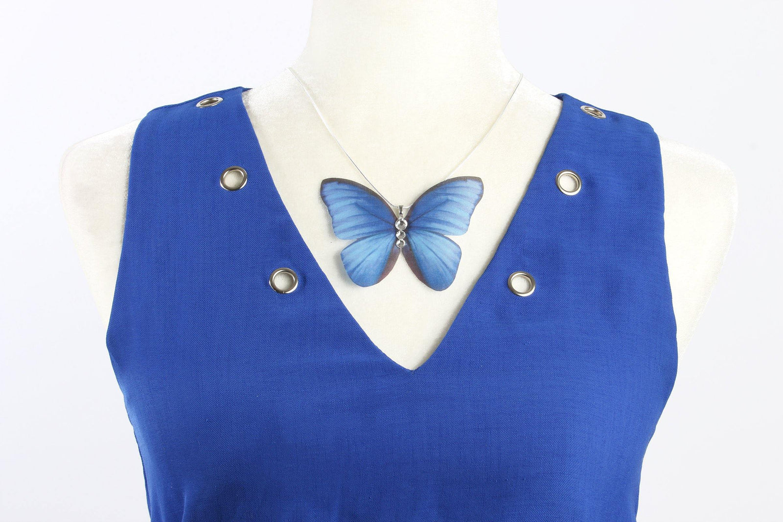 Silk Butterfly Necklaces