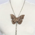 Golden Rombe Metallic Glitter Butterfly Clip | Pin | Choker | Necklace I Hair Pin - Fashion Butterflies