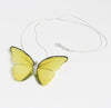 Yellow Fashion Silk Butterfly Necklace / Choker