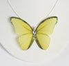 Yellow Fashion Silk Butterfly Necklace / Choker
